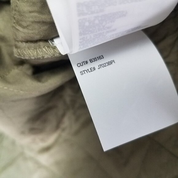 NEW Billabong Size L Piece Out quilted belted longline Jacket in Sage Green - Picture 8 of 13